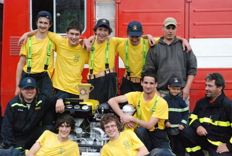 1. místo v hasičské soutěži ve Vydří